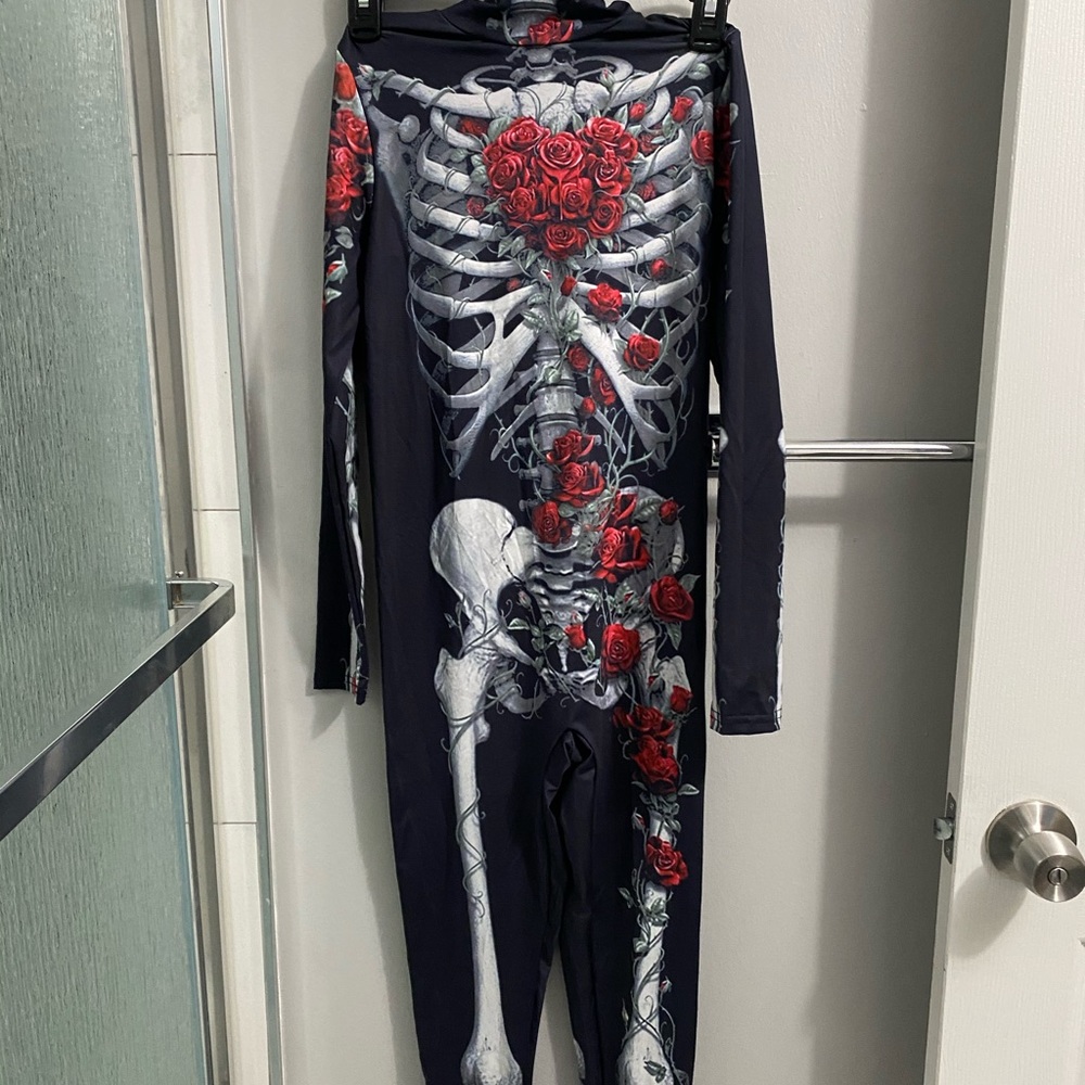 Ever worn skeleton costume.